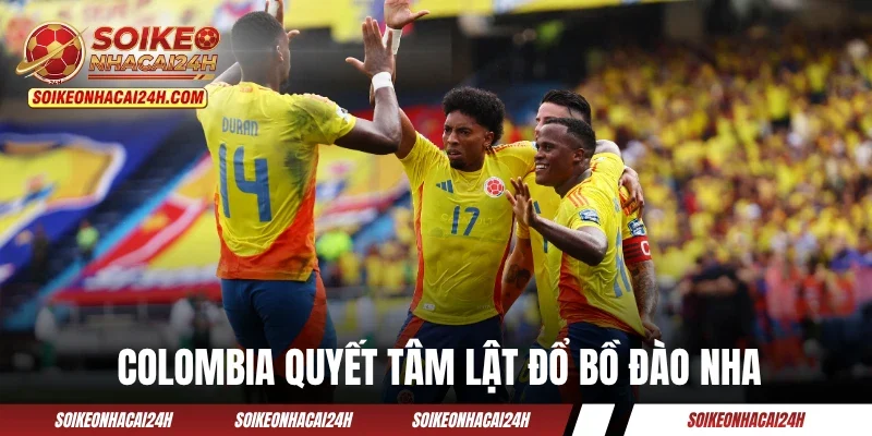 James Rodriguez cùng đồng đội quyết tâm lật đổ Bồ Đào Nha