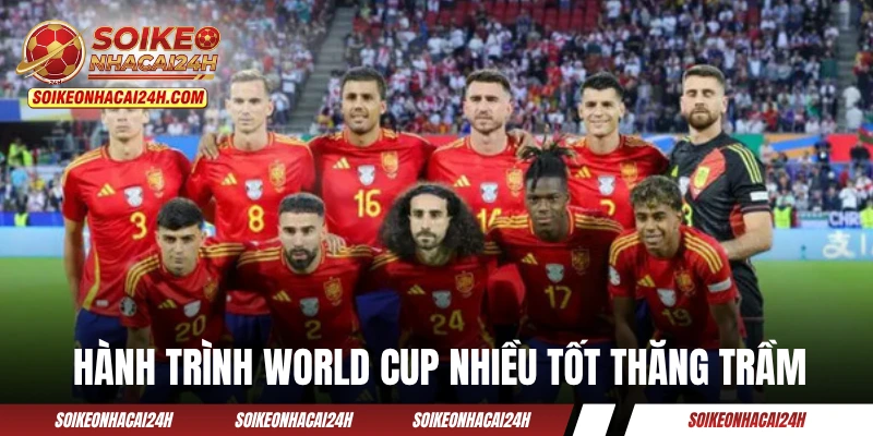Đội Tuyển Tây Ban Nha - Quyết Tâm Chinh Phục Ngôi Vương Hành trình World Cup nhiều tốt thăng trầm của La Roja
