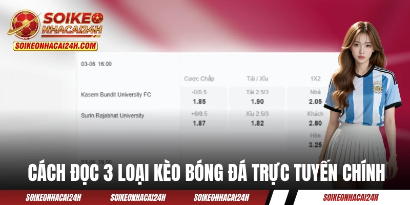 Hướng dẫn cách đọc 3 loại kèo bóng đá trực tuyến chính